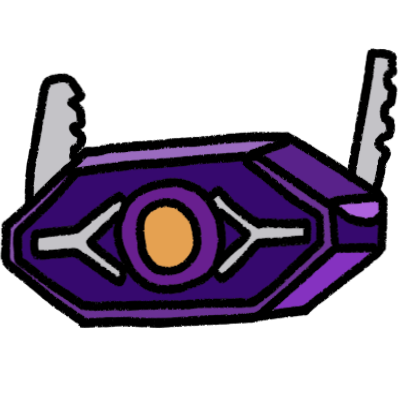 The head of Shockwave from Transformers as shown in Generation 1.